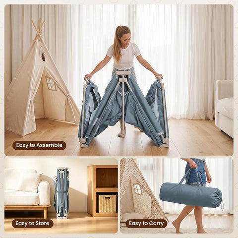 OMZER Foldable Baby Playpen, 71x79 Inch Extra Large Collapsible Play Yard