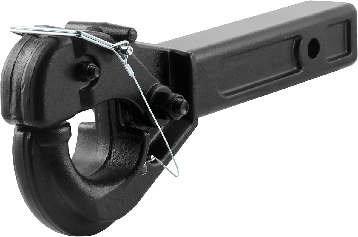 CURT 48004 Receiver-Mount Pintle Hook for 2-1/2" Lunette Rings