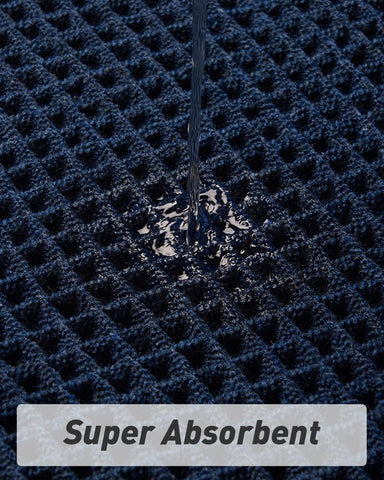 Upgraded Waffle Bath Mat Runner Absorbent Non Slip Bathroom Mat, 2' x 4'