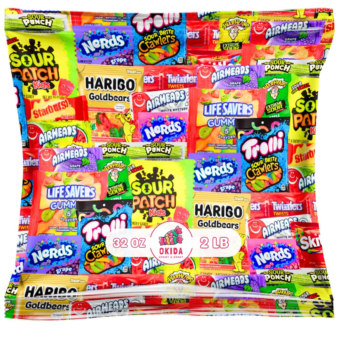Assorted Candy Variety Pack - Individually Wrapped Party Candy Assortment - candy For Every Occasion! (64 Ounces)