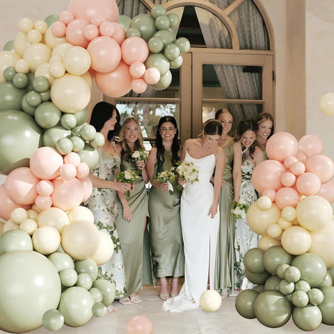 Sage Green Balloon Arch Kit for Baby Shower Bridal Shower Decorations