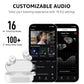 TOZO T10 Wireless Earbuds Bluetooth 5.3 Headphones, App Customize EQ, Ergonomic Design, 55H Playtime, Wireless Charging Case, IPX8 Waterproof Powerful Sound in-Ear Headset White(New Upgraded)