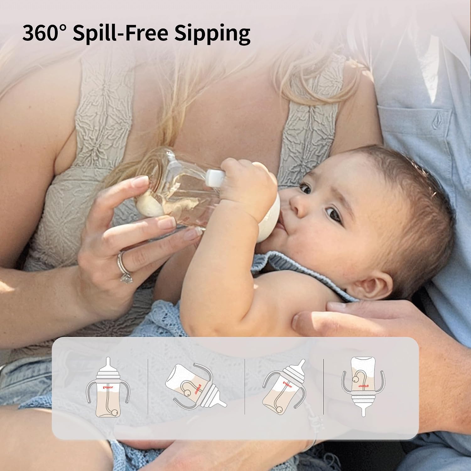Pigeon Sippy Straw Conversion Kit for Babies 6+ Months