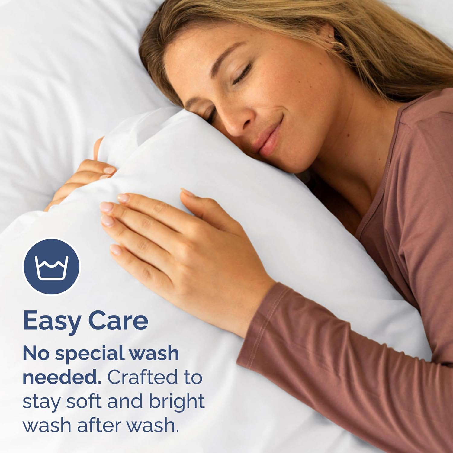 King Pillow Cases Set of 2 - Ultra Soft Cozy Pillowcase Covers - White