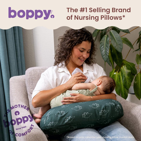 Boppy Nursing Pillow, Safe Ergonomic Breastfeeding & Baby Feeding Support