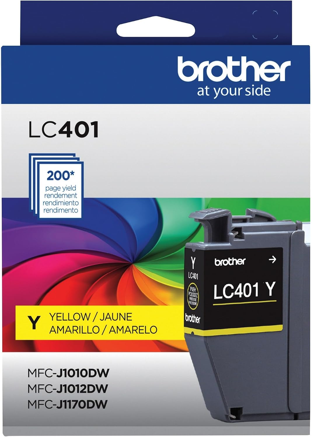 Brother Genuine LC401BK Standard Yield Black Ink Cartridge