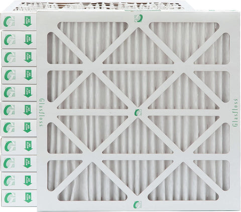 Glasfloss ZL 20x20x2 MERV 10 AC & Furnace Filters. 12-Pack