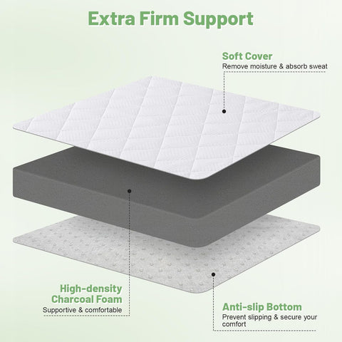 WEUP Extra Firm Mattress Topper Full 3 Inch with High-Density Foam