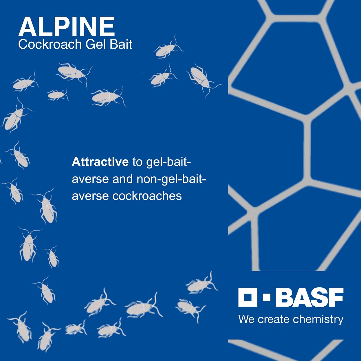 BASF Alpine Rotation 2 Cockroach Gel Bait Roach Killer for Indoor or Outdoor Infestation Control, Syringe Applicator 30 gram, 4 Pack
