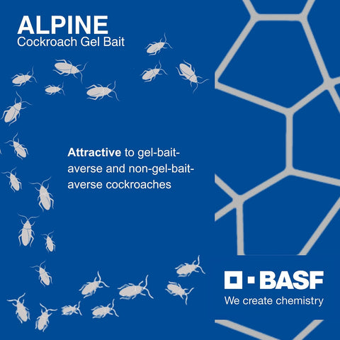 BASF Alpine Rotation 2 Cockroach Gel Bait Roach Killer for Indoor or Outdoor Infestation Control, Syringe Applicator 30 gram, 4 Pack