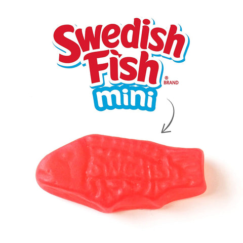 Swedish Fish Mini Soft and Chewy Candy, 12 oz Bags, 12 Count
