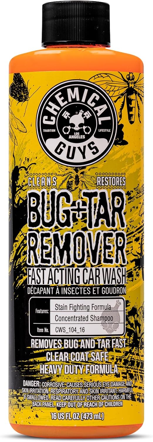 Chemical Guys, Bug & Tar Remover, Fast-Acting Pre-Wash for Paint, 16 oz