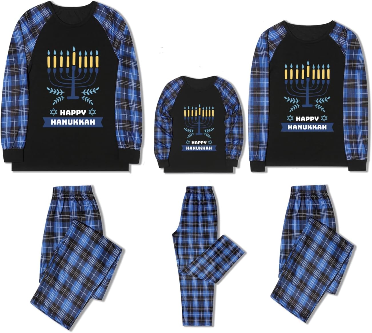 Hanukkah Pajamas for Family Hanukkah Family Pjs Matching Sets With Pocket
