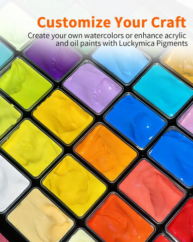 Mica Powder, 6 Colors Pearlescent Pigment Powder for Epoxy Resin, 60g Pearl Pigment Set​​ for Soap Making, Bath Bomb, Candle Making, Art Crafts, Lip Gloss, Nail Polish, Dye - The Classics