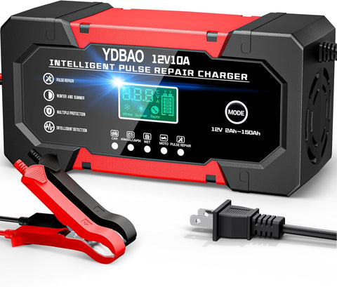 Car Battery Charger 12V 10A Smart Trickle Charger Fully Automatic