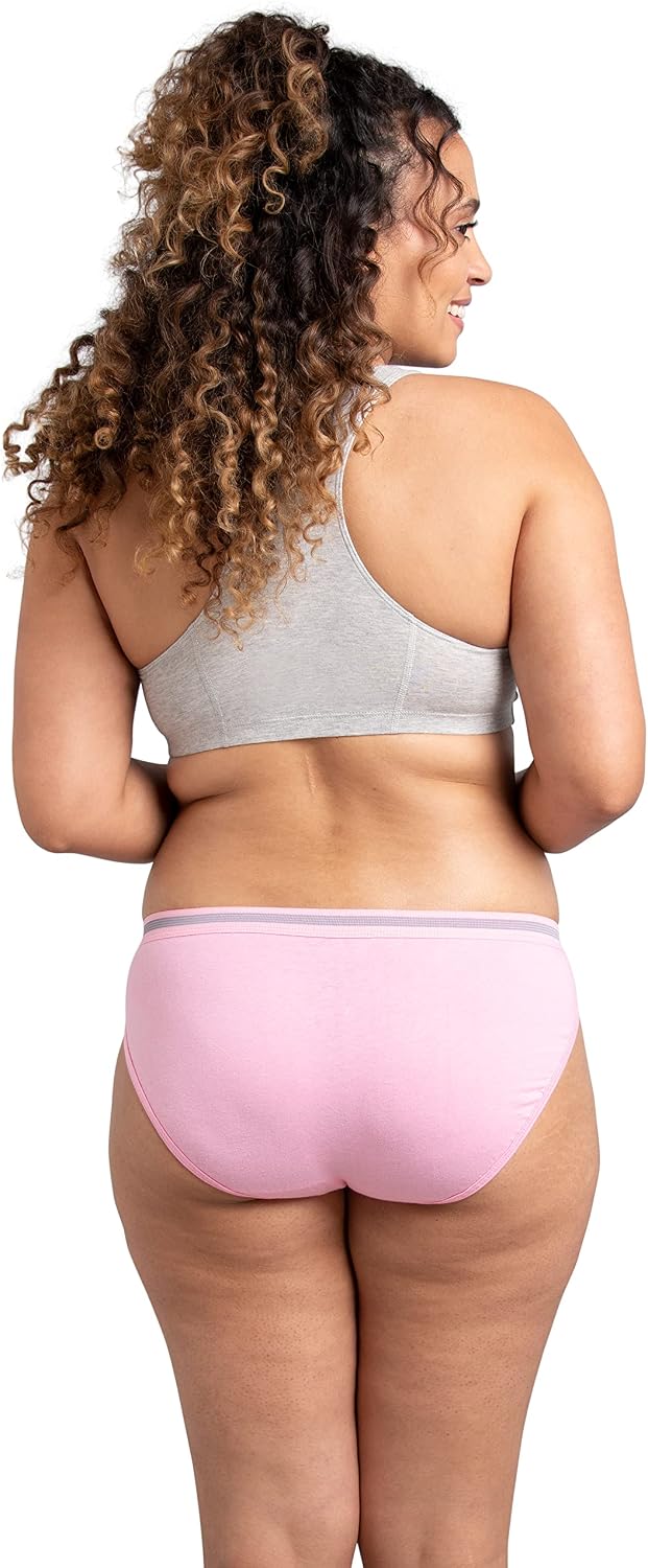 Fruit of The Loom Women's Underwear Cotton Fashion Assorted (10 Pack) Bikini Panty Multipack