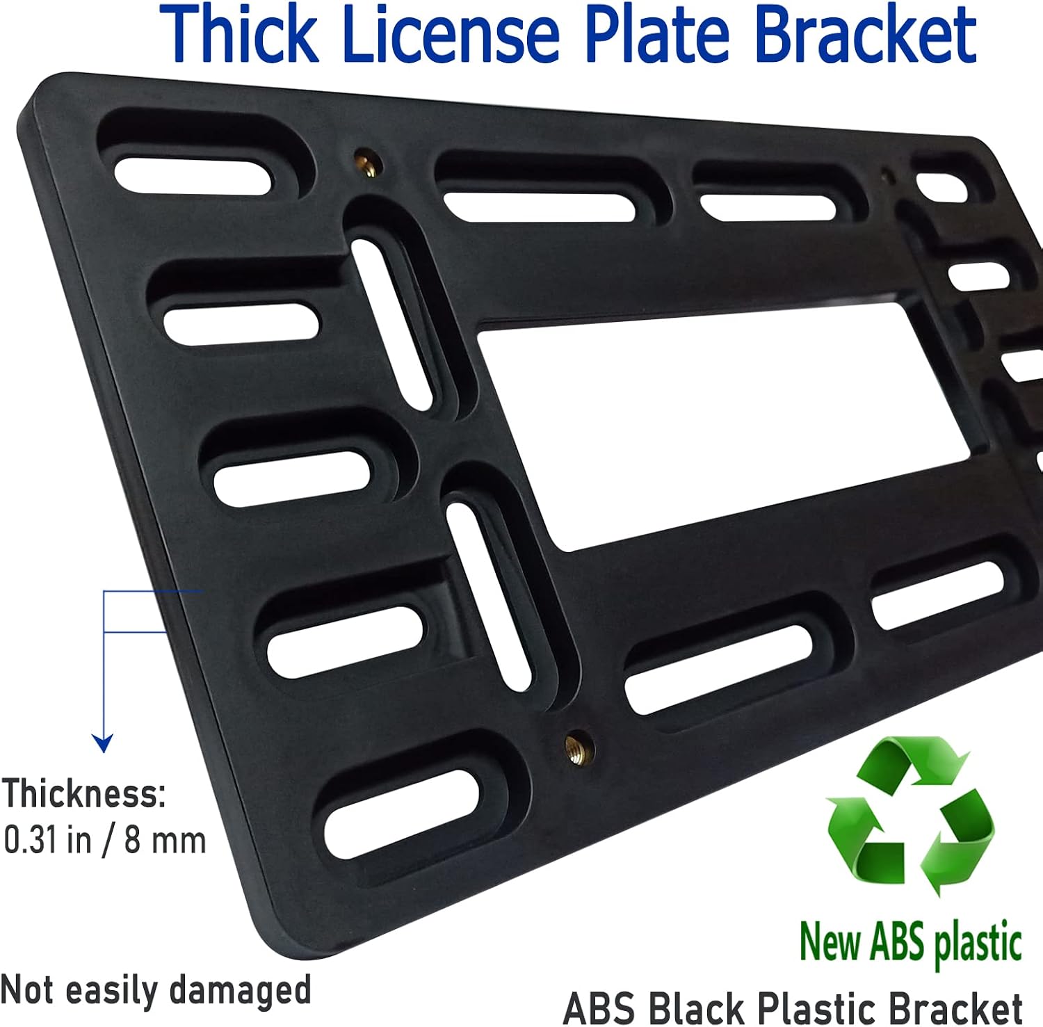 BGGTMO Front License Plate Mounting Kit- License Plate Bracket Holder