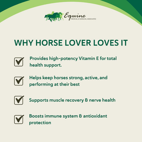 Vitamin E Supplement for Horses with d-Alpha Tocopherol, 60 Ct