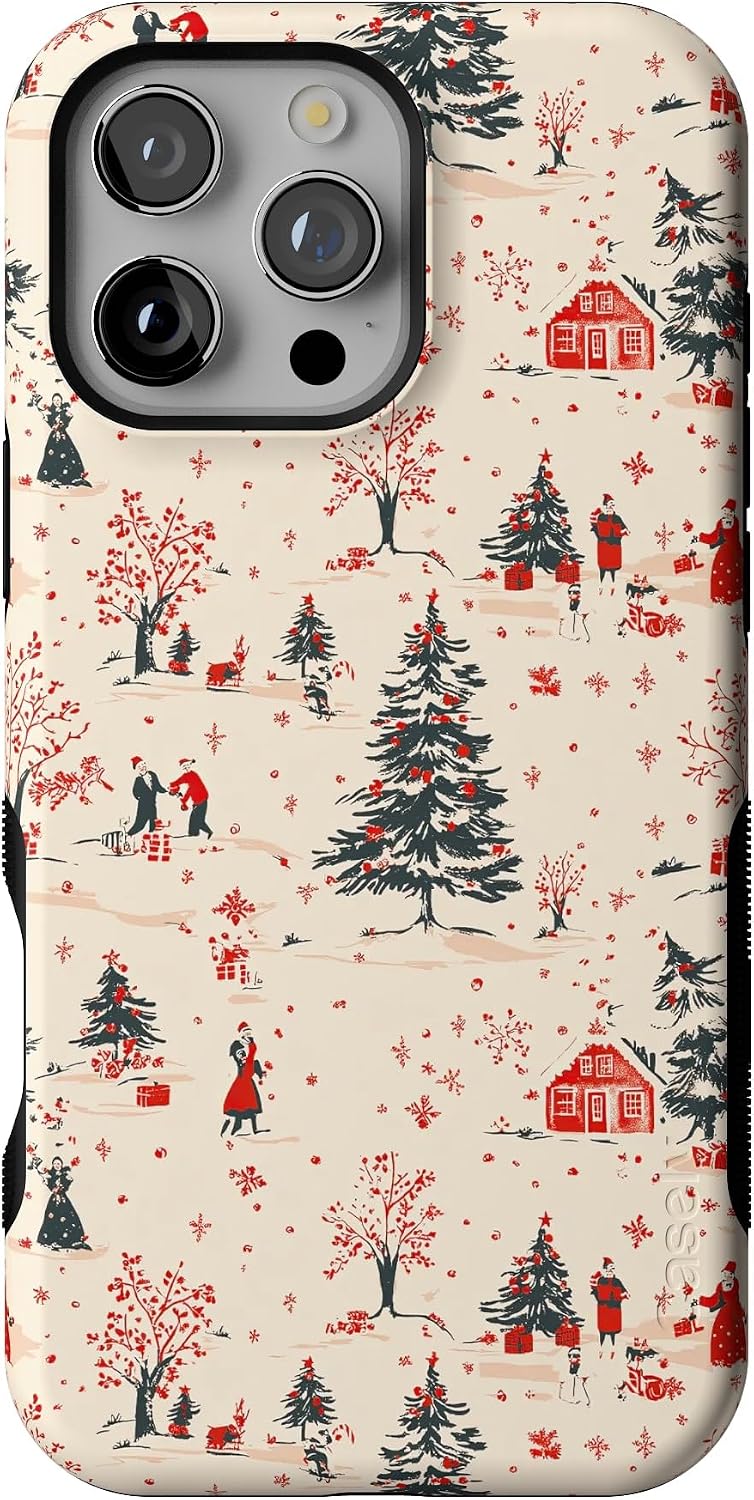 Casely iPhone 16 Pro Case | Winter Nostalgia | Vintage Holiday | Bold Protective Design | MagSafe Compatible Design