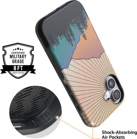 Casely iPhone 17 Case | Golden Hour | Mountain Sunset | Bold Protective Design | Compatible with MagSafe