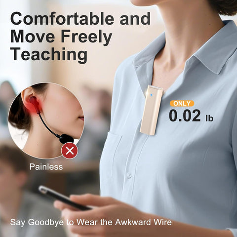 PRUNUS A10 Voice Amplifier Wireless with Lavalier Microphone