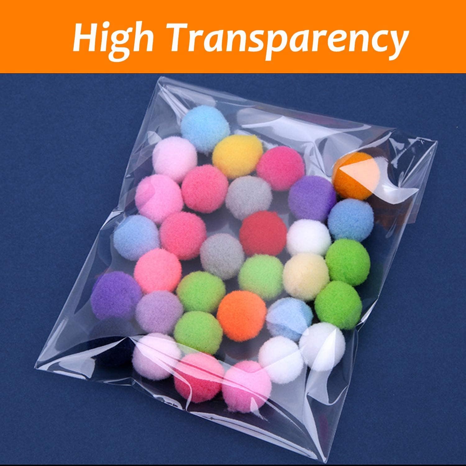 Morepack 5x7 In Cookie Bags Clear Self Sealing Cellophane Treat Bags 200Pcs