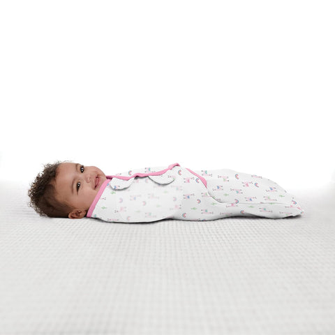 SwaddleMe Original Swaddle - Size Small/Medium, 0-3 Months, 1-Pack (Lil Llamas) Easy to Use Newborn Swaddle Wrap Keeps Baby Cozy and Secure and Helps Prevent Startle Reflex