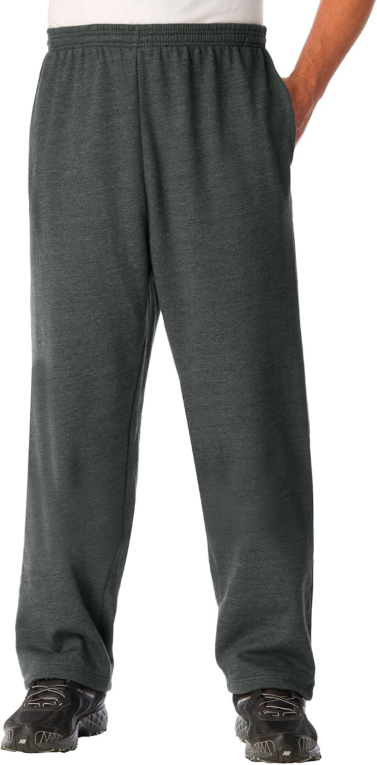 KingSize Fleece Open-Bottom Sweatpants