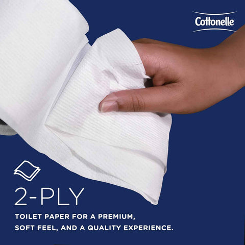 Cottonelle Professional Standard Roll Toilet Paper, Bulk, 20 Rolls (13135) | 451 Sheets/Roll, 2-Ply, Soft & Strong, Convenience Case, Premium Tier