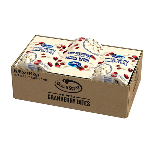 Ocean Spray Greek Yogurt Covered Craisins, Greek Yogurt Flavored, Covered Cranberries, Dried Fruit, 5 Oz Pouch (Pack of 12)