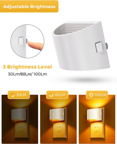 L LOHAS LED Night Light, Night Lights Plug into Wall with Dusk to Dawn