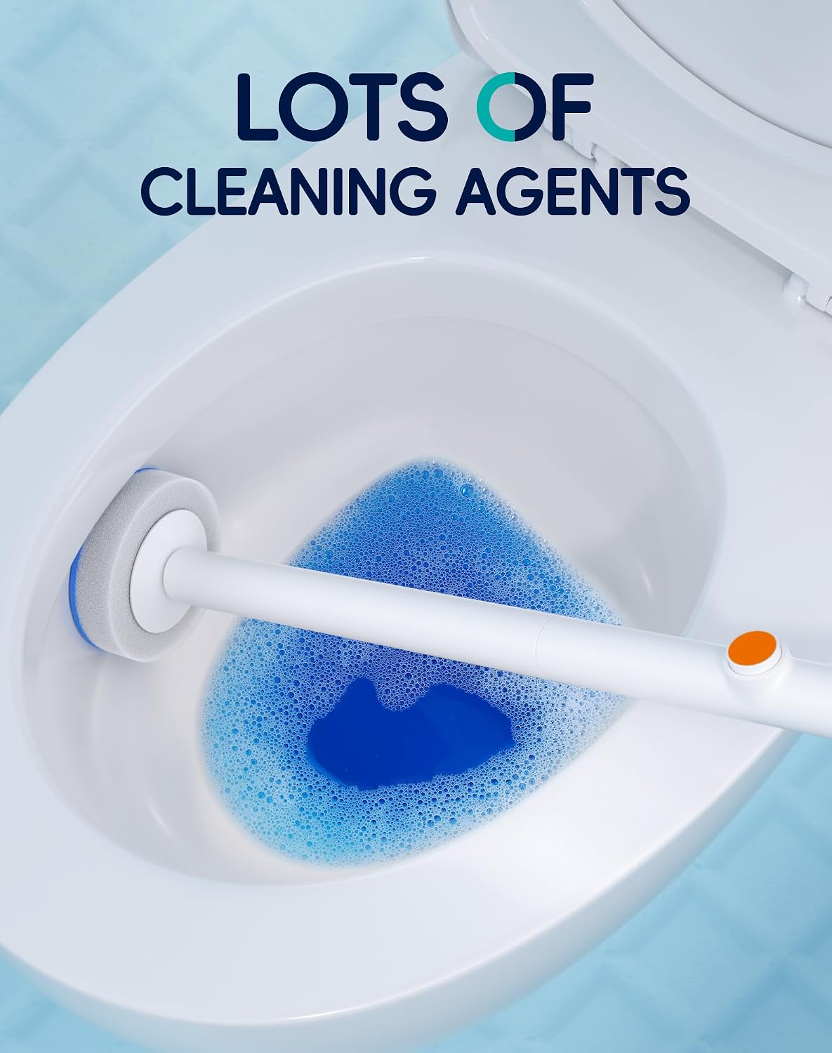 Disposable Toilet Cleaning System - Toilet Brush Kit with 36 High-Performance Refills, Wall Mounted Toilet Brush and Holder for Deep Cleaning Bathroom (Toilet Brush+18 Refills)