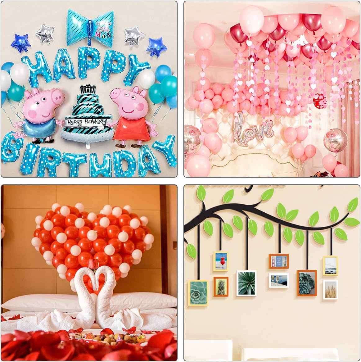 gegemaoyi 3000pcs Glue Point Clear Balloon Glue Removable Adhesive Dots Double Sided Dots of Glue Tape for Balloons Craft Glue Points Dots Sticky Dots or Wedding Decoration