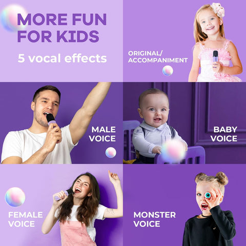 YLL Karaoke Machine for Kids,Birthday Gifts for Girls 3 4 5 6 7 8+Years Old