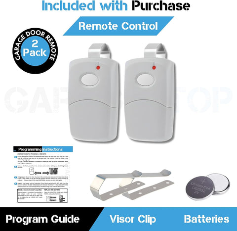 2X Gate Opener Remote for Multi-Code 308911, 300MHz, 10 Dip Switch