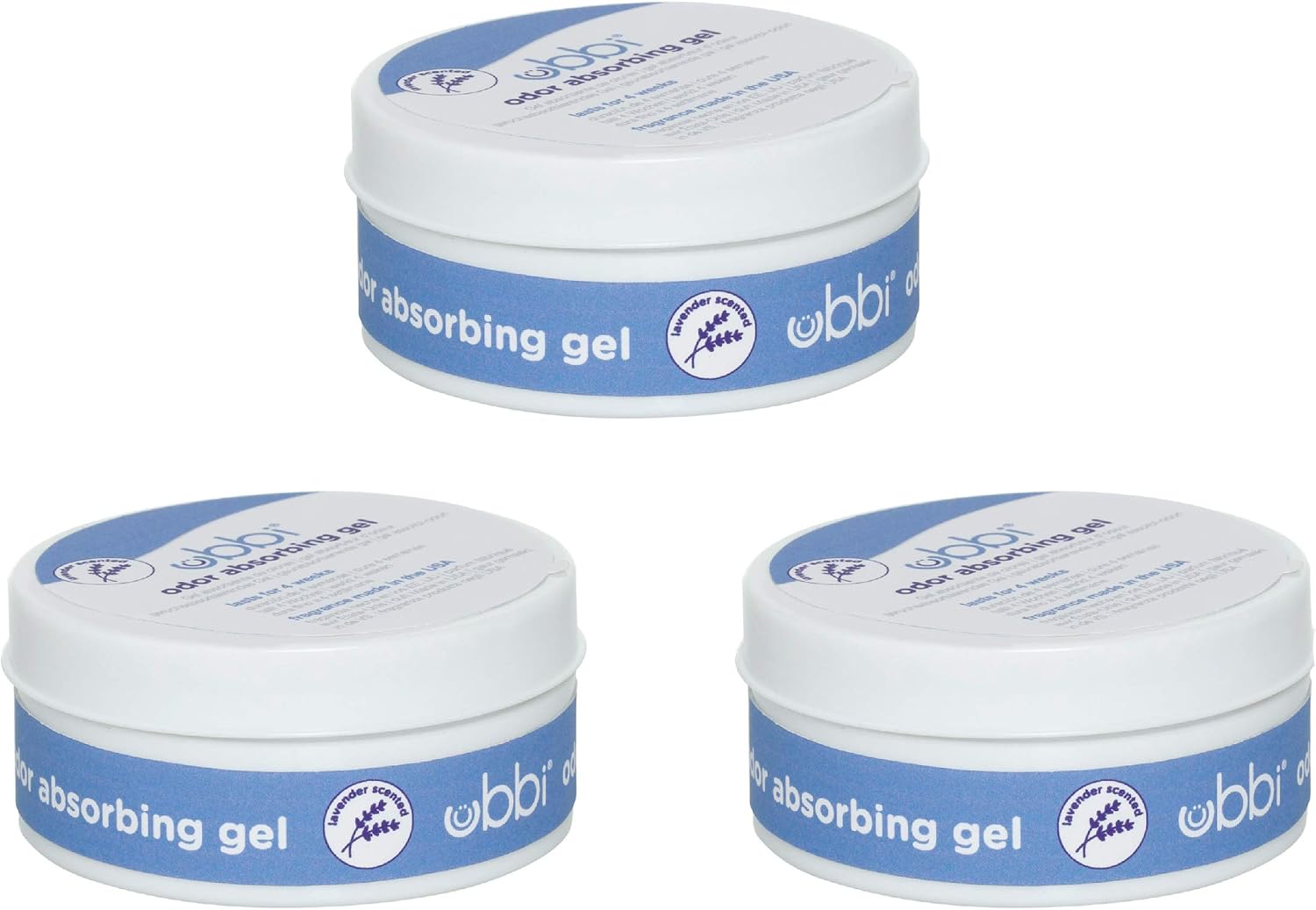 Ubbi Lavender Scented Odor Absorbing Gels, 3-Pack