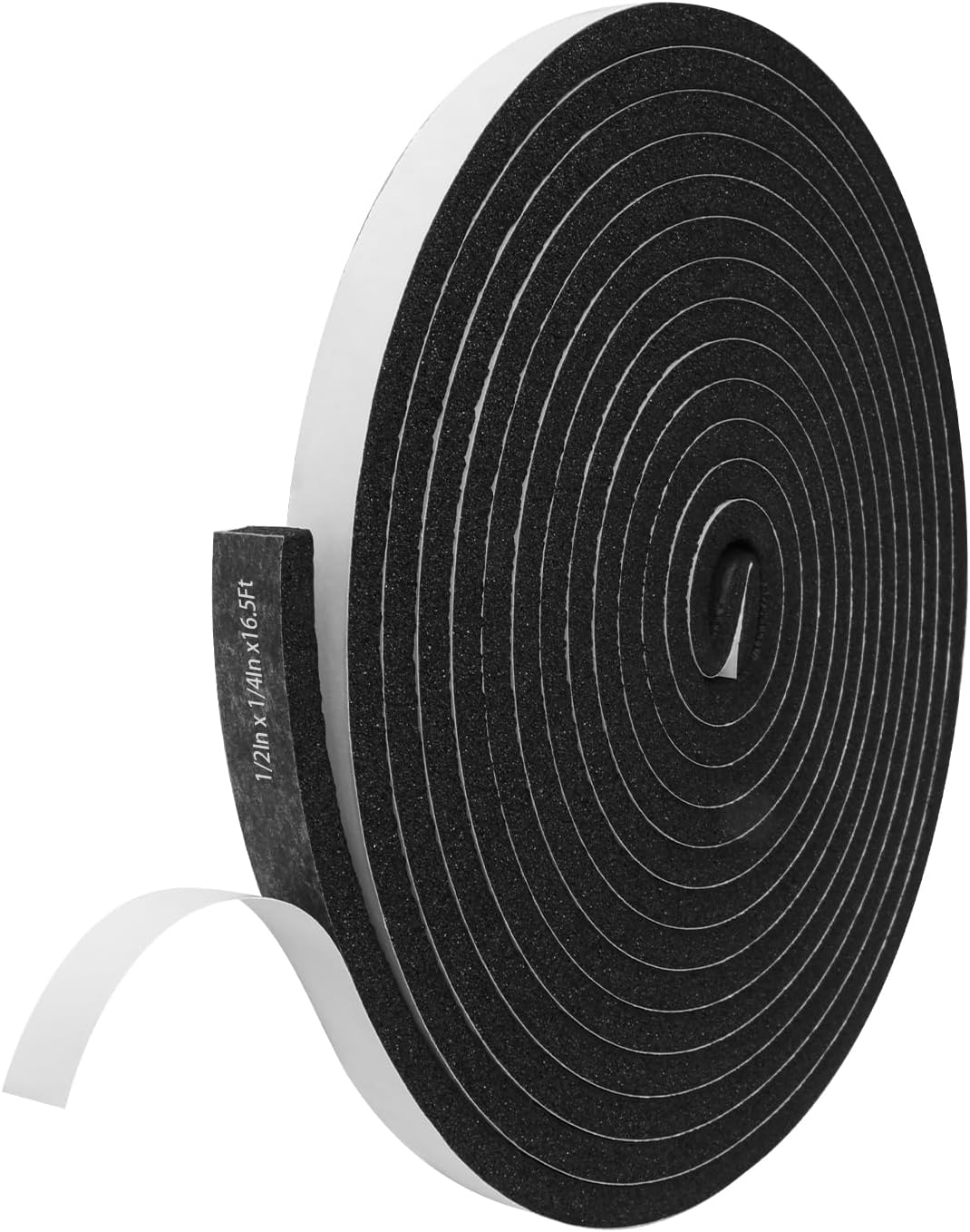 Storystore Self Adhesive Foam Weather Stripping, 1/2"x1/4"x16.5FT Door Seal