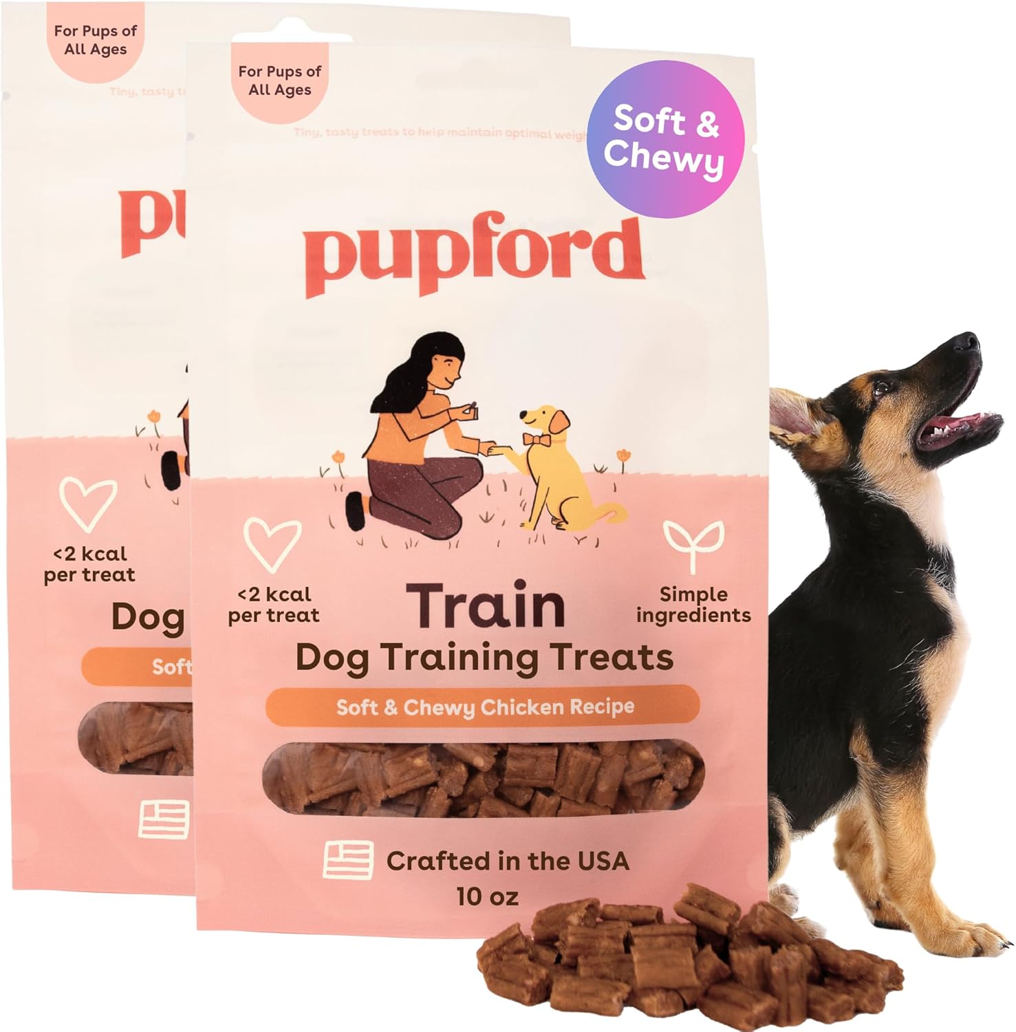 Pupford Soft & Chewy Training Treats for Dogs & Puppies (Turkey, 5 oz)