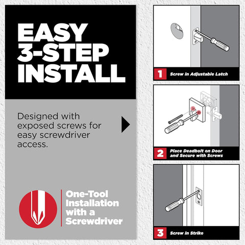 Kwikset Tylo Front Door Lock Set with Deadbolt and SmartKey, Satin Nickel