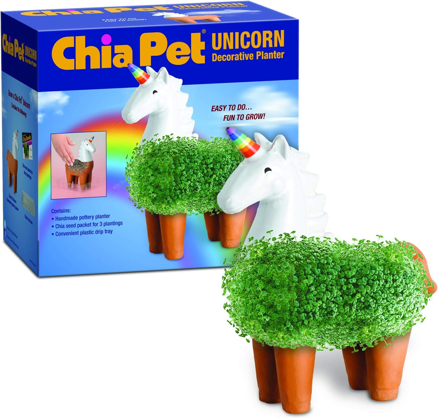 Chia Pet Classic Dinosaur Terracotta Planter with Seed Pack