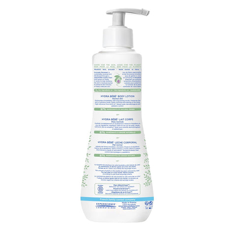 Mustela Hydra Bebe Body Lotion - Daily Moisturizing Baby Lotion with Natural Avocado, Jojoba & Sunflower Oil – Various Sizes