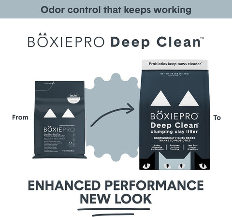 Boxie Probiotic Clumping Cat Litter 40+ Day Odor Control Dust Free 40 lb