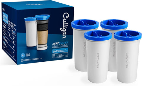 Culligan ZeroWater Replacement Water Filter Removes PFAS 4-Pack​