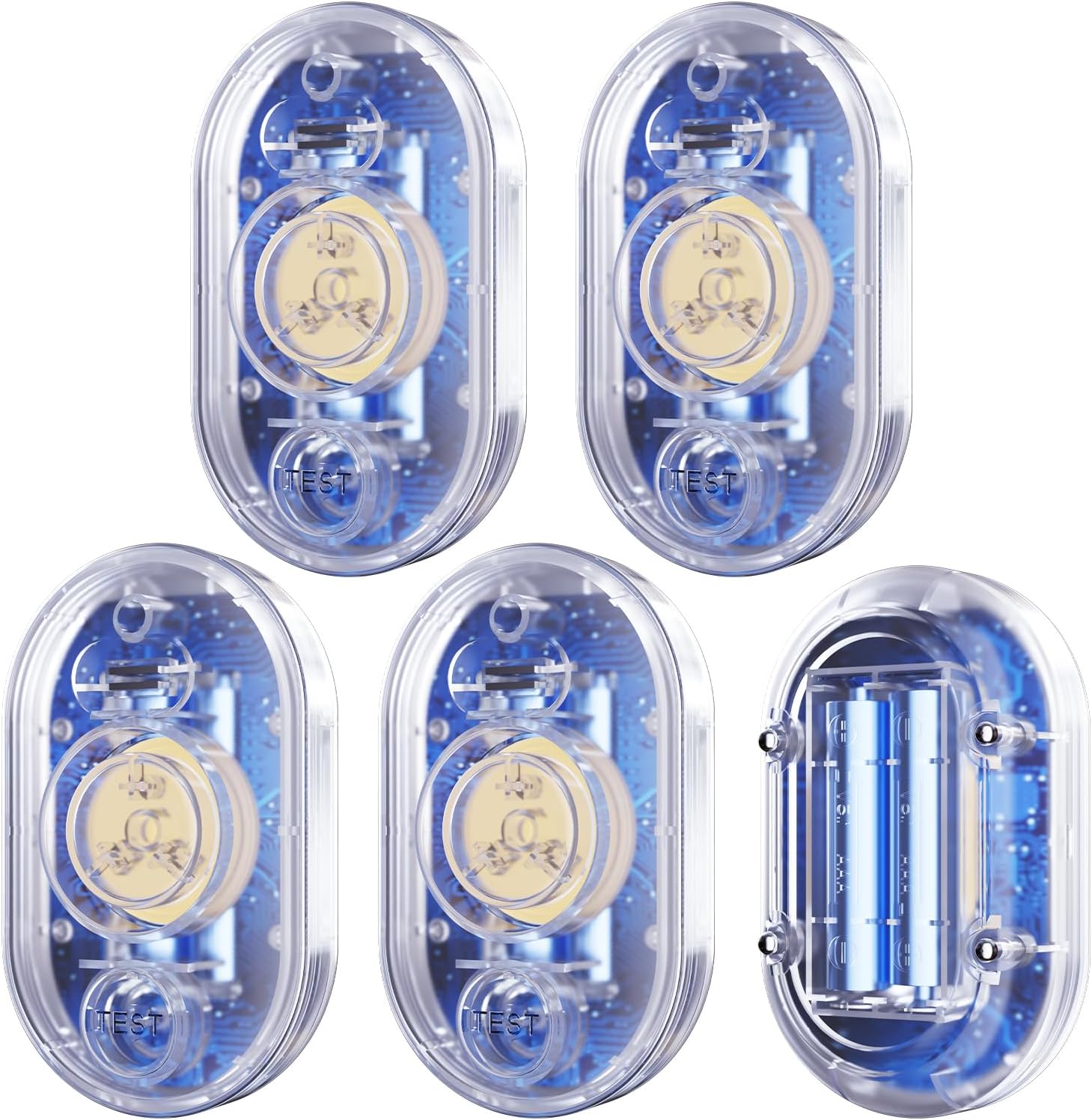5 Pack Water Leak Detectors for Home, 100dB Water Flood Sensor Alarm Clear