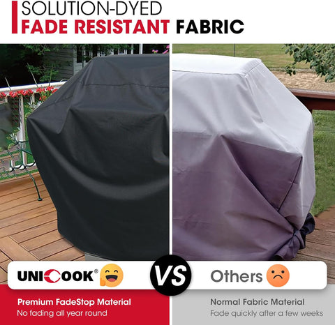 Unicook 55 Inch Grill Cover for Outdoor Grill, Heavy Duty Waterproof
