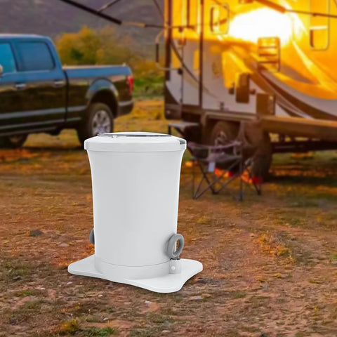 Large Capacity Hand Crank Clothes Wringer,Manual Clothes Spinner Dryer Portable Hand Powered Non Electric Laundry Spin Wringer For Camping, Apartments, Dorms, Travel (white)