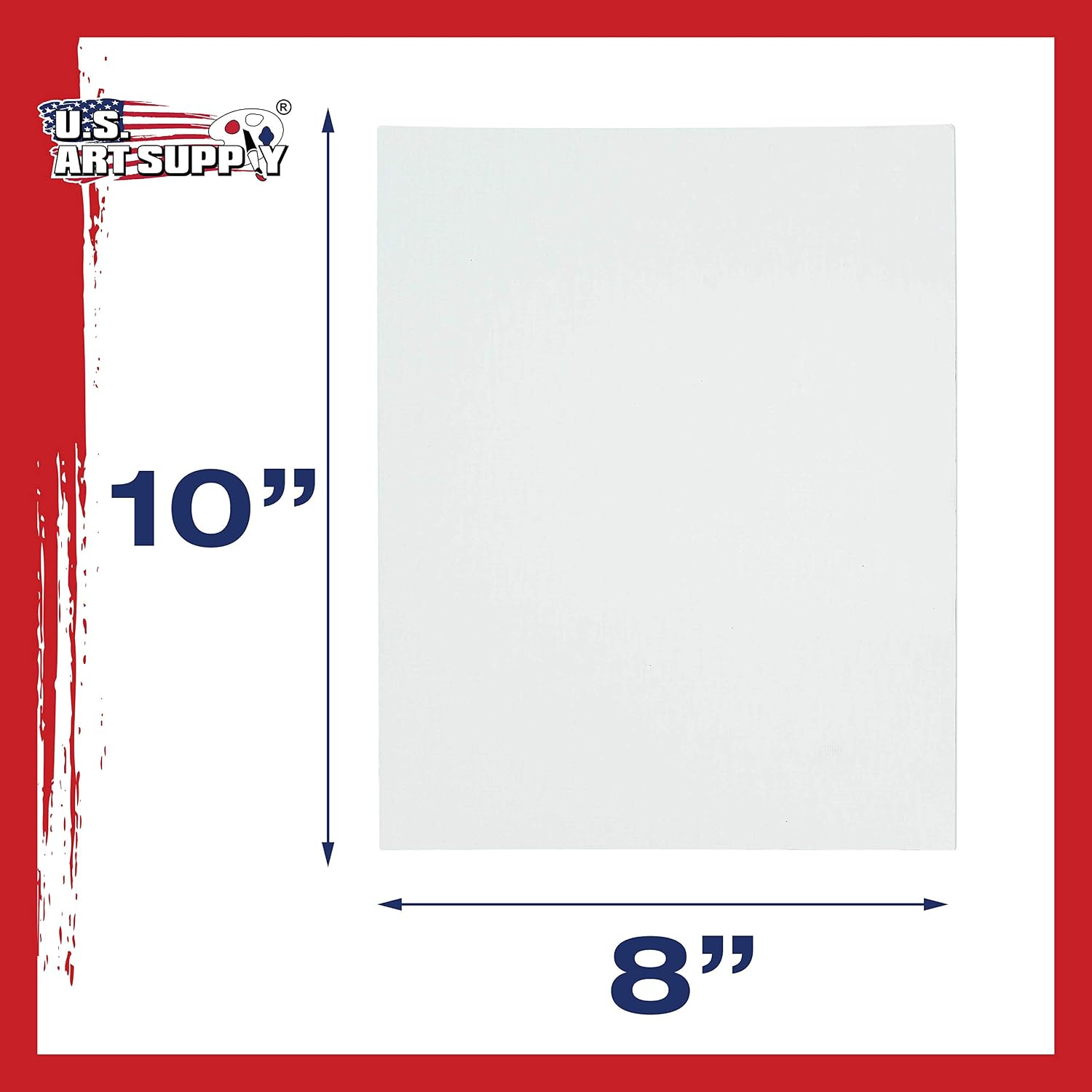 U.S. Art Supply 8 X 10 Inch Art Canvas Board Panels 24 Pack - 8 Ounce