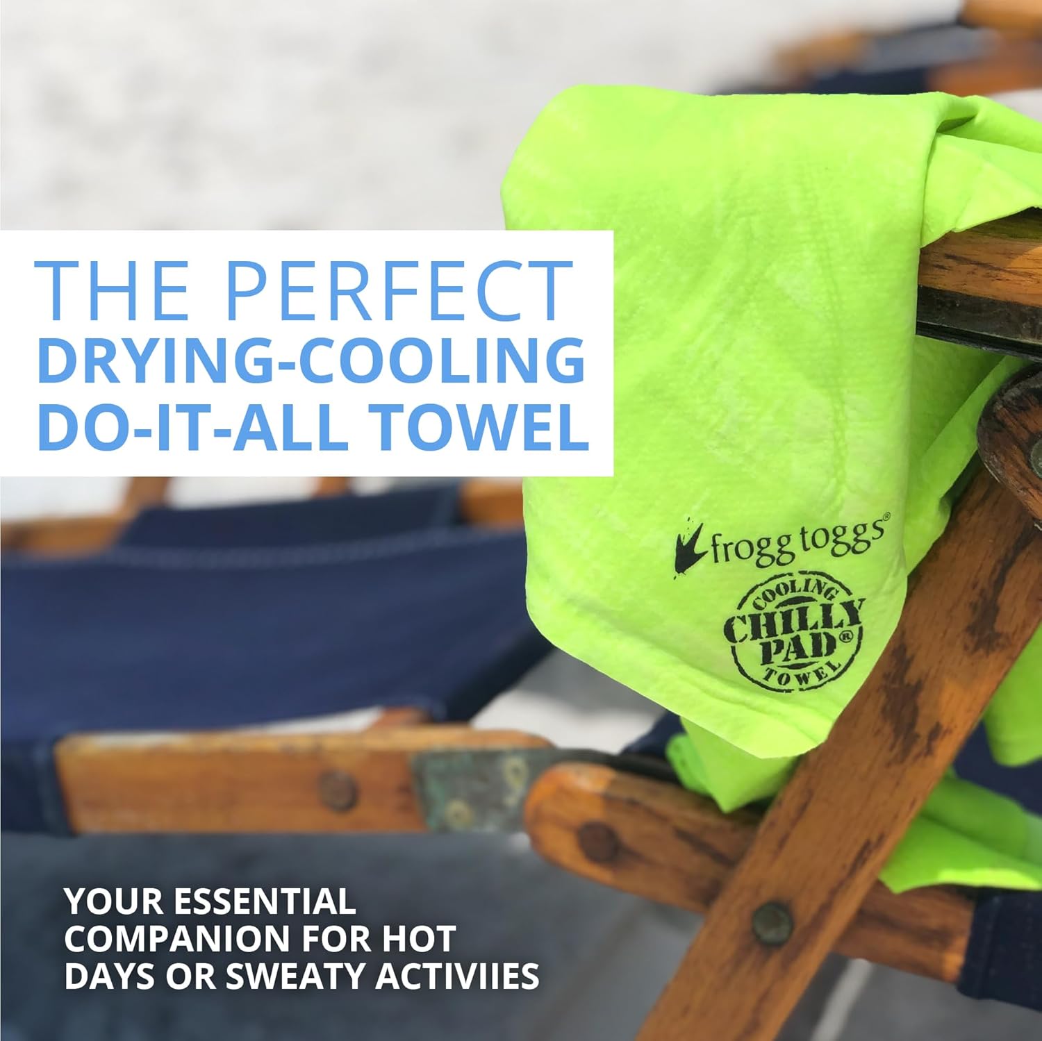 FROGG TOGGS Chilly Pad Cooling Towels for Face and Neck, 33"x13"