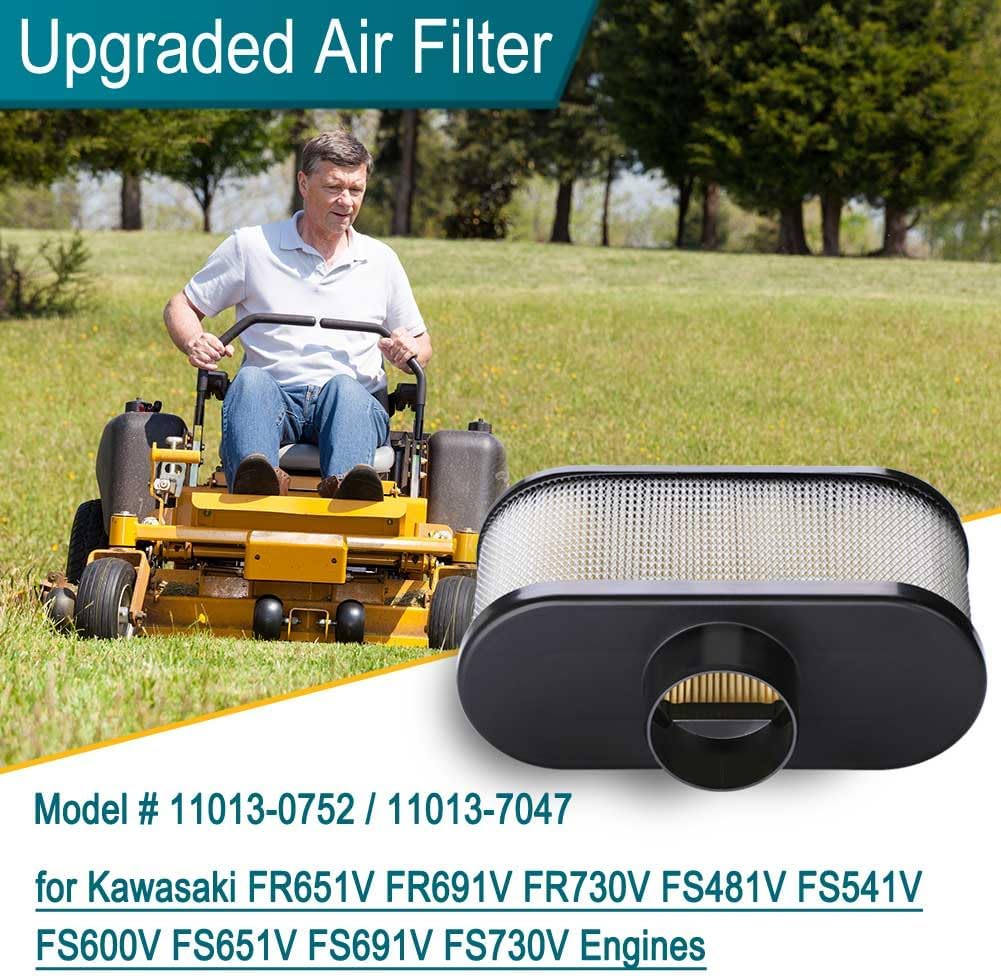 Emmawin FR691V Tune Up Kit for Kawasaki FR651V FR730V FS481V FS541V FS600V FS651V FS691V FS730V Engine Lawn Mower, Replace FR691V Oil Filter 49065-7007 Air Filter 11013-0752