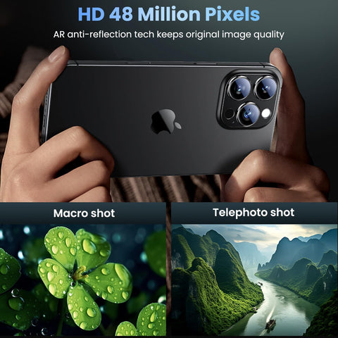 Uyiton for iPhone 16 Pro/iPhone 16 Pro Max Camera Lens Protector
